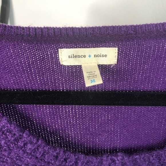 𝅺silence + Noise Royal Purple Scoop Neck Sweater - Picture 3 of 7